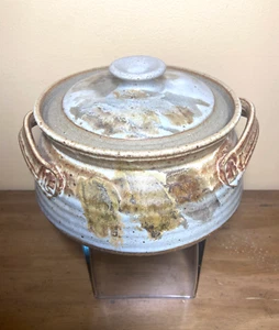 Vintage Schöne signierte ~ Ruth Porter ~ Kunst ~ handgefertigte Natursteinwaren ~ Auflaufform/Deckel - Bild 1 von 8