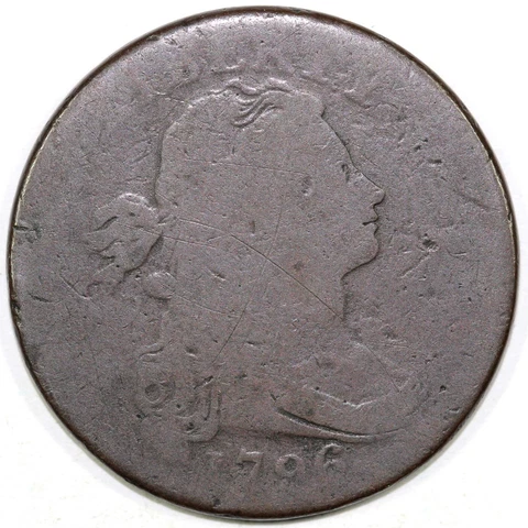 1796 1c S-97 Liberty Cap Large Cent Cover