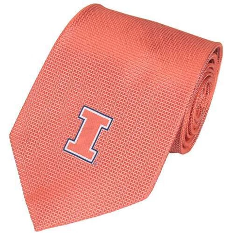 Illinois Fighting Illini Solid Silk Necktie Cover