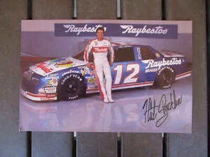 Vtg HUT STRICKLIN Autographed 1990 NASCAR Promo Photo Flyer - Picture 1 of 11