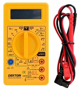 DIGITAL MULTIMETER LCD AMMETER VOLTMETER OHM AC DC CIRCUIT CHECKER TESTER - Picture 1 of 3