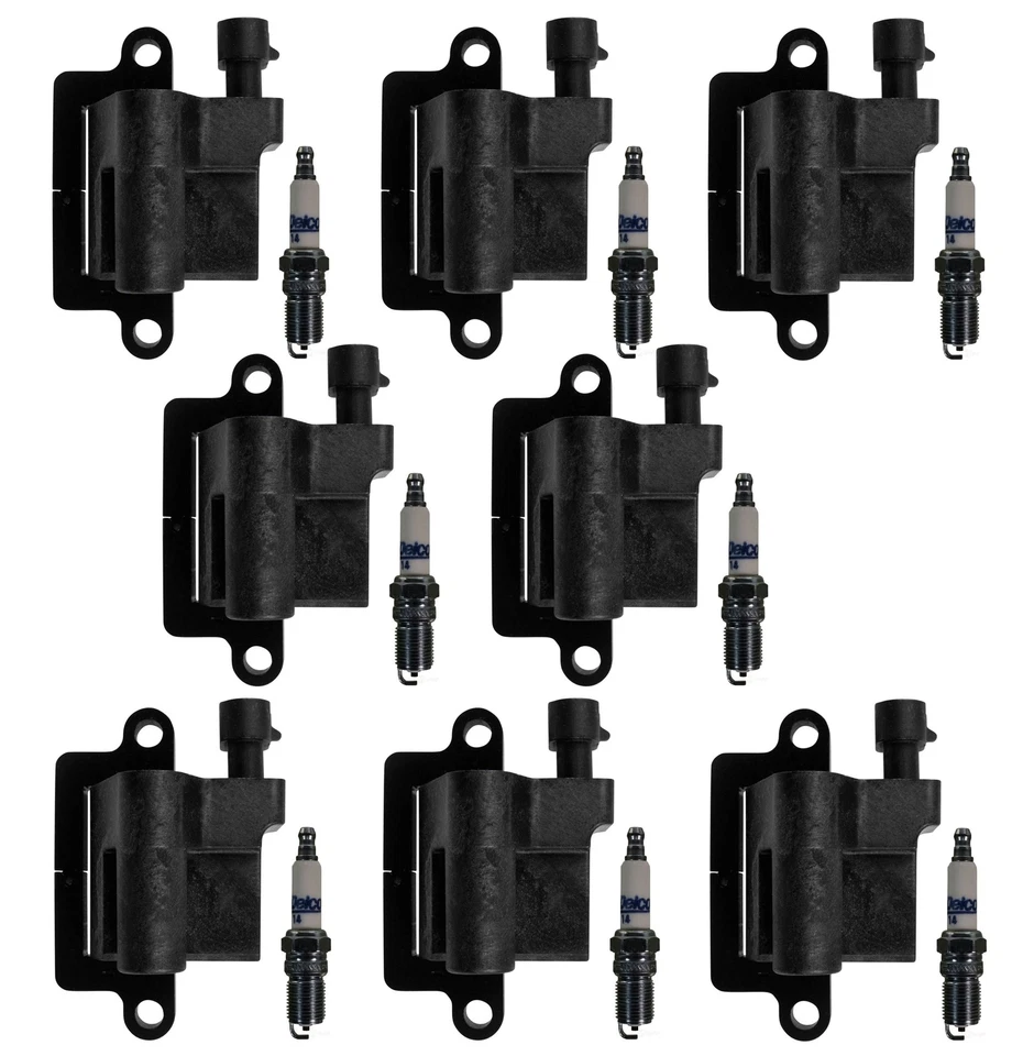 Kit de 8 bobinas de encendido GM OE y 8 bujías ACDelco para Chevy GMC Workhorse 8,1 L Foto 1 de 1