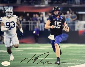 Max Duggan Signed Autographed TCU Horned Frogs 8x10 Photo JSA COA - Picture 1 of 2