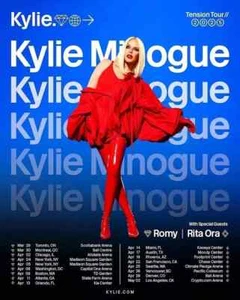 Póster Kylie Minogue The Tension Tour Fechas 2025 - Decoración de pared - Imagen 1 de 6