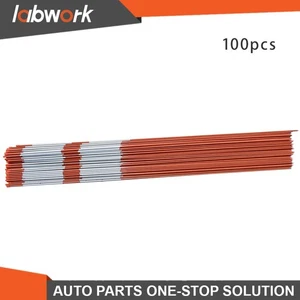 Labwork 100× Reflective Markers 5/16" Diameter Driveway Markers Snow Stakes 6' - Picture 1 of 15