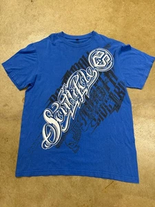 Camiseta Y2K SouthPole Para Hombre Talla Grande De Colección Spellout Calavera Ropa de Calle Hip Hop - Imagen 1 de 5
