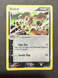 Pokemon TCG Power Keepers Nuzleaf 36/108 Stamped Reverse Holo NM Fehler? - Bild 1 von 19
