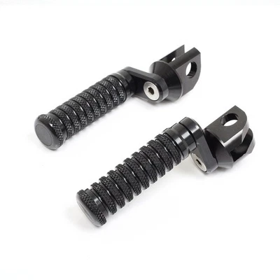Clavijas delanteras ajustables 25 mm negras para Kawasaki ER-6N 05 06 07 08 Foto 1 de 4