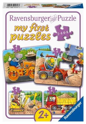 Ravensburger Puzzle per Bambini – 05717 Animali sul Cantiere – 2,4,6,8 HsaS - Immagine 1 di 4