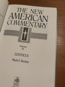 The New American Commentary Volume 3a LEVITICUS by Mark Rooker 2000 HC EX FS - Picture 1 of 10