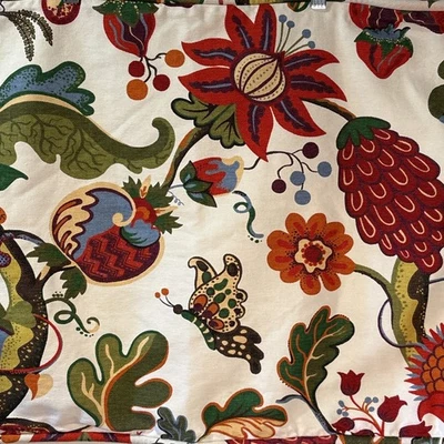 Travesseiro raro Pottery Barn Serafina padrão mistura de linho  - Imagem 1 de 4