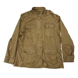 GAP M-65 Field Jacket Men's Medium Brown Pearl Snap Four Pocket Canvas - Picture 1 of 10