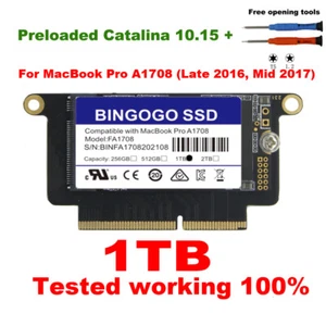 1TB PCI-E SSD For Macbook Pro A1708 no touchbar 2016 2017 MLL42LL/A MPXQ2LL/A - Picture 1 of 5
