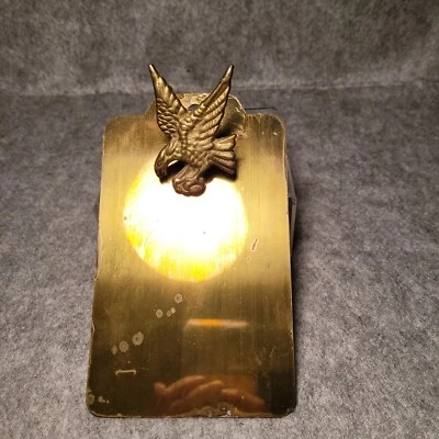 Vintage Small Heavy Brass Clip Board with Flying Eagle Clip - Image 1 of 4
