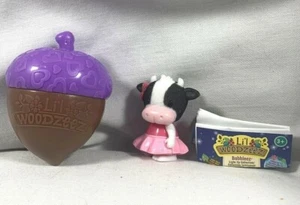 LI'L WOODZEEZ SERIE 3 BOBBLEEZ CABEZA VACA COCINA #36 RARO ARCO DE BRILLO PÚRPURA TOP - Imagen 1 de 9