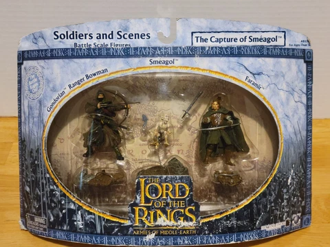 LOTR Lord of the RINGS FARAMIR SMEAGOL BOWMAN Battle Scen CAPTURE OF SMEAGOL NIB Cover