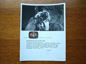 Comunicato stampa promozionale NBC originale 1967 e foto per Fess Parker come Daniel Boone - Foto 1 di 7