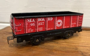 MARX #91257 Seaboard Gondola Red 6 inch 4 wheel Original - Picture 1 of 6