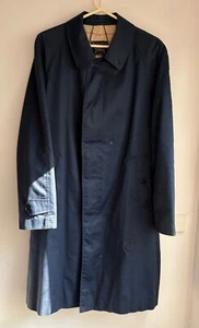 Authentic Burberry Mid-Length Trenchcoat - Indigo Blue - XL - Lined - Picture 1 of 13