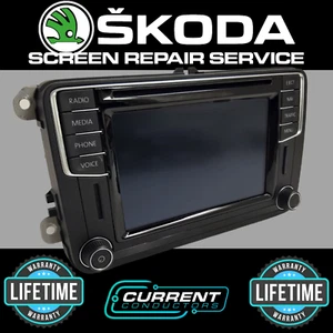 Skoda Discover Media Touch Screen Display Repair Service SAT NAV VAG MIB MIB2 - Picture 1 of 1