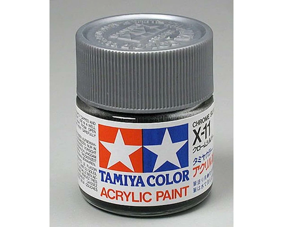 Pintura acrílica Tamiya X-11 cromo plata acabado brillo (23 ml) [TAM81011] Foto 1 de 1