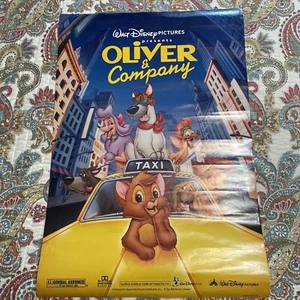 Walt Disney's OLIVER AND COMPANY Original  Movie Poster 18 1/2” X27” Fast Ship - Picture 1 of 9