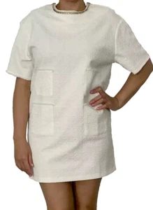 MAAC London Casual Dress Women White Size L 1509 - Picture 1 of 10