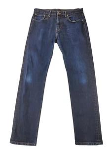 MENS LEVI'S 502 W32 L32 INDIGO BLUE STRAIGHT LEG SLIM FIT JEANS ZIP FLY 32X32 - Picture 1 of 8