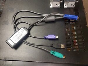 HP USB PS/2 KVM Virtual Media Interface Cable AF604A, 414619-001, 520-439-504