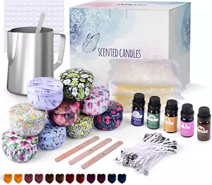 Candle Making Kit for Adults, DIY Scented Candle Gift Set with 480G So - Picture 1 of 12