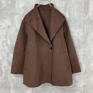 UNIQLO Double Face Kurzmantel Damen Japan Größe S/US XS Größe Braun - Bild 1 von 3