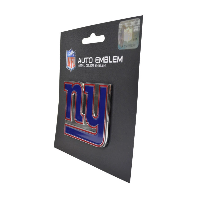 Licencia Oficial - NFL New York Giants 3D Auto Metal Color Emblema Foto 1 de 2