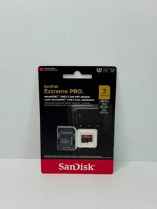 Carte microSDXC UHS-I SanDisk 2 To Extreme PRO, jusqu'à 250 Mo/s lecture 150 Mo/s écriture - Photo 1 sur 3
