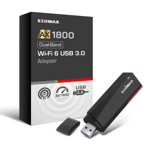 Wi-Fi 6 AX1800 USB 3.0 Adapter | Dual Band, 1201Mbps (5GHz), 573Mbps (2.4GHz)... - Afbeelding 1 van 6