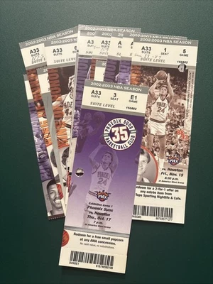 YAO MING Pre Debut 2002 2003 Suns 票根 批量 Stoudemire RC Stockton MALONE — 第 1/4 张图片