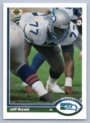 1991 Upper Deck Jeff Bryant #338 Seattle Seahawks - Image 1 of 2