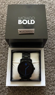 Reloj Hombre Movado Negrita Negro/Azul MB.01.1.29.6015 Foto 1 de 4