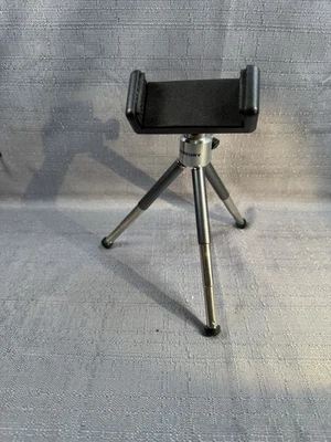 Merkury 7" Smartphone Tripod & Mount Black Silver  Metal Stand - Image 1 of 4