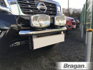 Front Bumper Spotlight Bar + Plate Holder + Spots For Isuzu D-Max Rodeo 12 - 16 - Picture 1 of 8