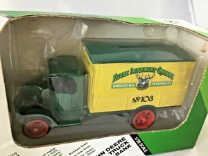 John Deere Implement Co. Truck Bank Ertl 1926 Replica No. 103 New - Picture 1 of 7