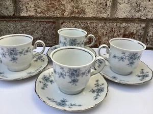 WINTERLING BAVARIA ALEMANIA RENACENTISTA JUEGO-4 TAZAS Y PLATILLOS DEMITASSE EXCELENTE - Imagen 1 de 4
