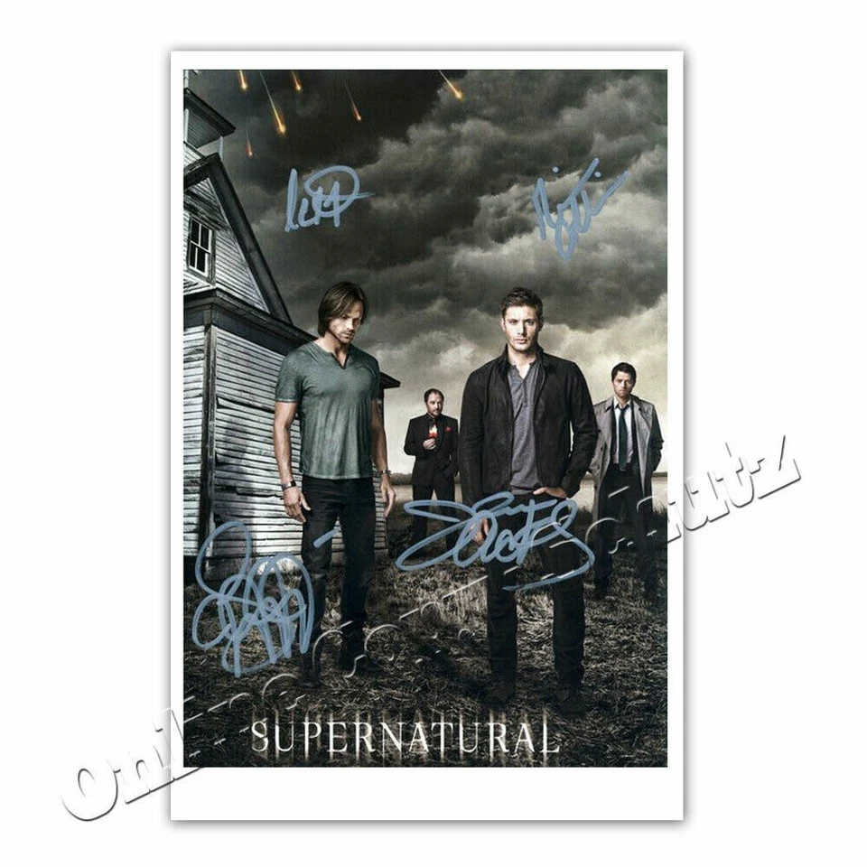 Supernatural mit Jensen Ackles, Jared Padalecki, Misha Collins ° Autogrammfoto   - Bild 1 von 1