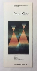 Folleto de exposición de galería de arte 1987 ~ Paul Klee ~ 4x9 - Imagen 1 de 3