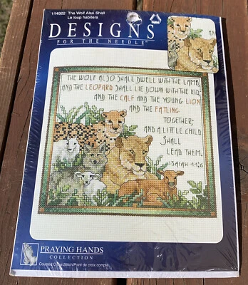 Kit de punto de cruz Designs for the Needle The Wolf también Isaías 11:6 Foto 1 de 4