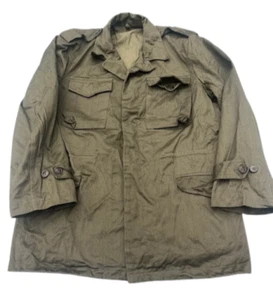 CHAQUETA DE COMBATE OTAN M65 Parka Abrigo de Campo Verde Oliva Drab Forrado Cremallera Capucha En muy buena condición De Colección - Imagen 1 de 10
