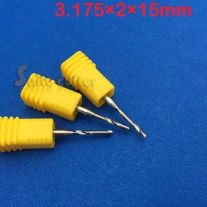 5 Stück AAA Einzelflöte Spirale CNC Fräser Endfräsen Bits 1/8 Zoll 3,175 mm 2x15 mm - Bild 1 von 1