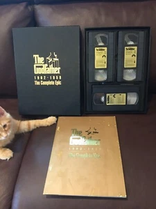 The GODFATHER 1902 - 1959 The Complete Epic 3 VHS Collection VG - Picture 1 of 6