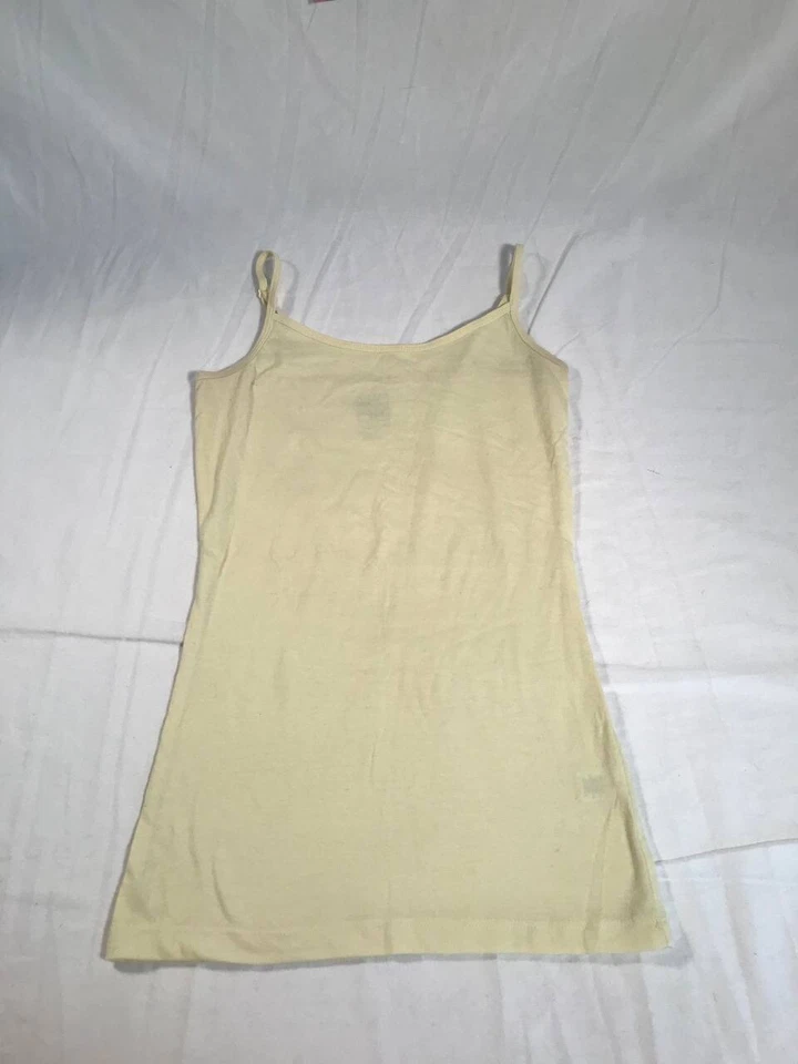 Camiseta sin mangas Nollie para mujer talla pequeña amarilla pálida verano cami ligera Foto 1 de 4