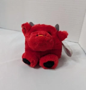 Vintage 1998 Puffkins-- Bruno the Red Bull --DOB 2/17/98 - NWT - Picture 1 of 5