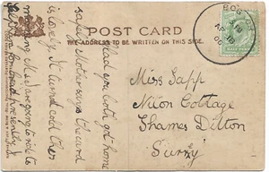 1906 BOGNOR EARLY P/C + SKELETON POSTMARK MY REF 3844 - Picture 1 of 2